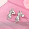 Уникальный дизайн кошки, женские серьги, милые питомцы, удлиненные формы, необычные аксессуары для ушей, интересные украшения для повседневной носки