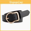 Belt Womens With Solid Color Design And Irregular Needle Buckle For Casual Wear