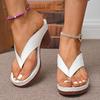 Summer Fashion Sexy Banquet PU Herringbone High Heels Women's Casual New Style Daily Large Size Roman Comfortable Sandals