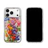 Чехол для iphone 16 Plus XS Max Air 13 18 Pro Max 11 XR 17 Pro 15 12 14 Серебряный Блеск Трескающийся Фон Цветущие Цветы