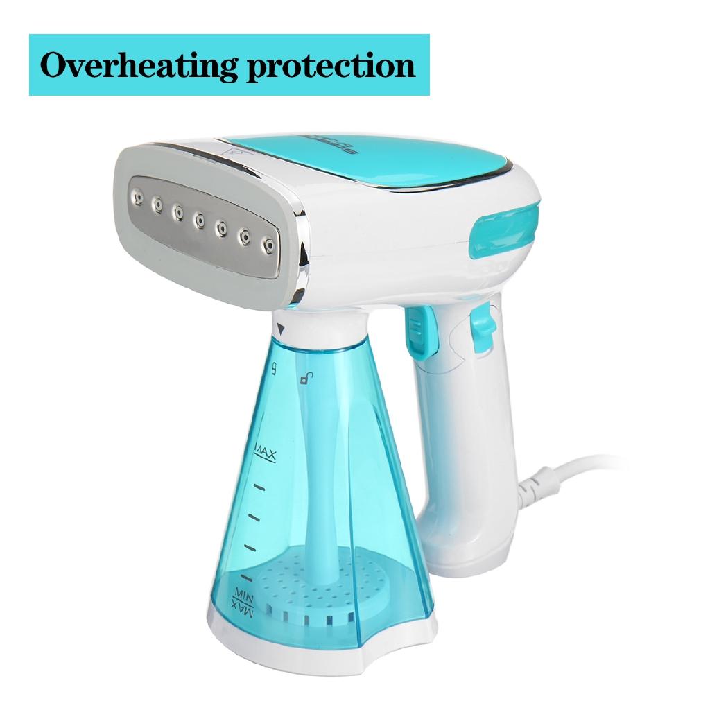 Ручной отпариватель 1500 Вт, 3 режима регулировки, отпариватель для одежды, ручка для непрерывной подачи пара, складной, защита от сухого нагрева, 280 мл