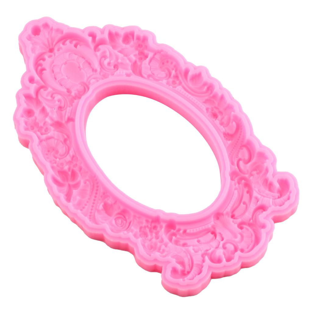 3D рамка для прокрутки в стиле барокко, силиконовые формы, сделай сам, рельефная граница для торта, инструменты для украшения торта из мастики, конфетная глина, формы для шоколадной мастики