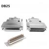 DB25 Позолоченный Промышленный Разъем 25-контактный Штекер с Металлическим Корпусом Папа/Мама 25P для LED Коммуникационного Конвертера