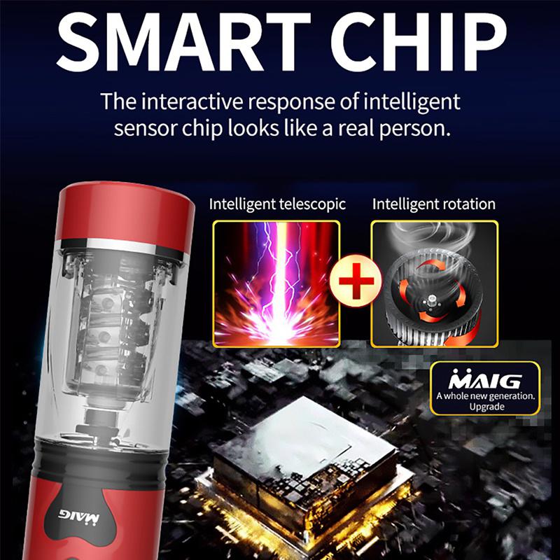 Мужской мастурбатор, автоматическое телескопическое вращение, настоящая вагина, чашка для голосовой мастурбации для мужчин, карманная киска, сильные секс-игрушки