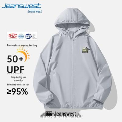 Jeanswest Мужская летняя куртка с охлаждающим эффектом и защитой от солнца UPF 50+ для активного отдыха