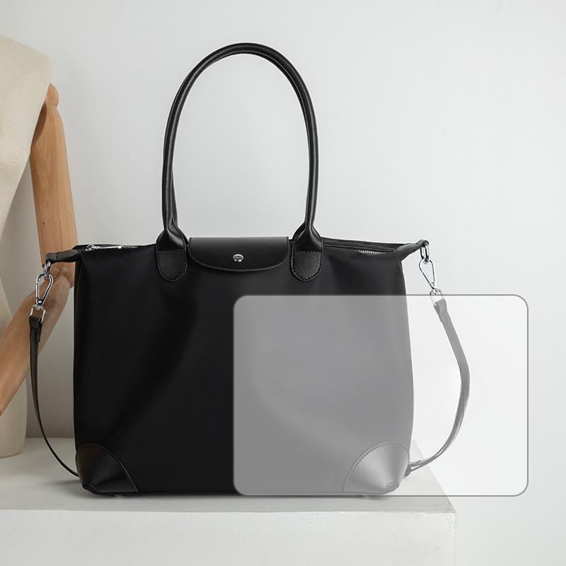 Новая сумка-тоут большой вместимости, плечевая сумка из ткани Оксфорд, контрастная сумка для учебы, поездок на работу, сумка для мамы, сумка для покупок