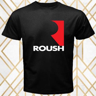 Черная футболка унисекс с логотипом Roush Company