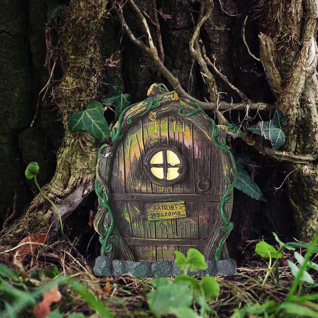 (Софиелес)Двери фей для деревьев, уличные миниатюрные двери фей для украшения деревьев, аксессуары для сада фей