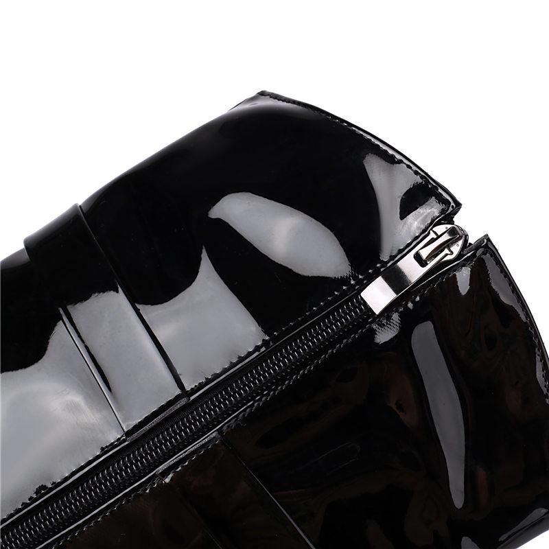 Women's High-heeled Boots, Sexy European and American Style Autumn and Winter New Solid Color Waterproof Table Thick Heel Large Size Medium Boots