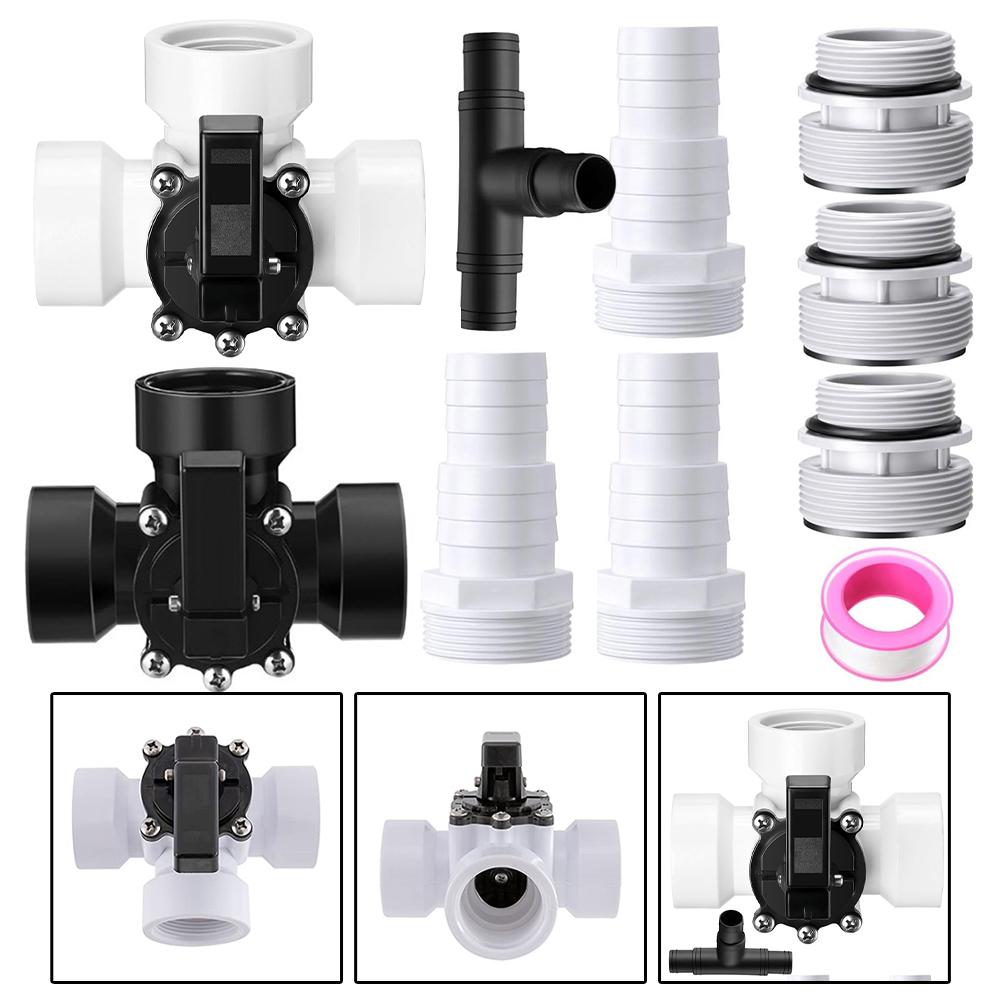 1.5 Inch Pool Valve 3 Way Pool Valve Easy Disassembly Long-lasting Performance Safety Ensured Adjustable Stop Function