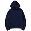Men's Classic Blank Hooded Sweater Solid Color Fleece Pullover Trend Hoodie