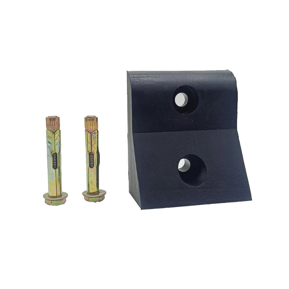 Security-Grade Gate Stop – Reinforced Rubber Limit Mount for Heavy Automatic Swing Gates