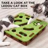 Cat Puzzle Toy Felt Puzzle Box Cat Exercise Toy with Ball Indoor Sports Entertainment Hunting Cat Toys for Indoor Cats