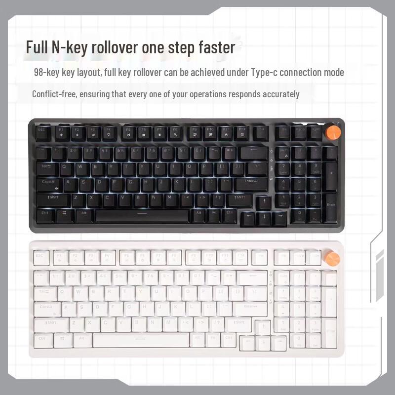 Lenovo MK9 Проводная механическая игровая клавиатура с прокладкой