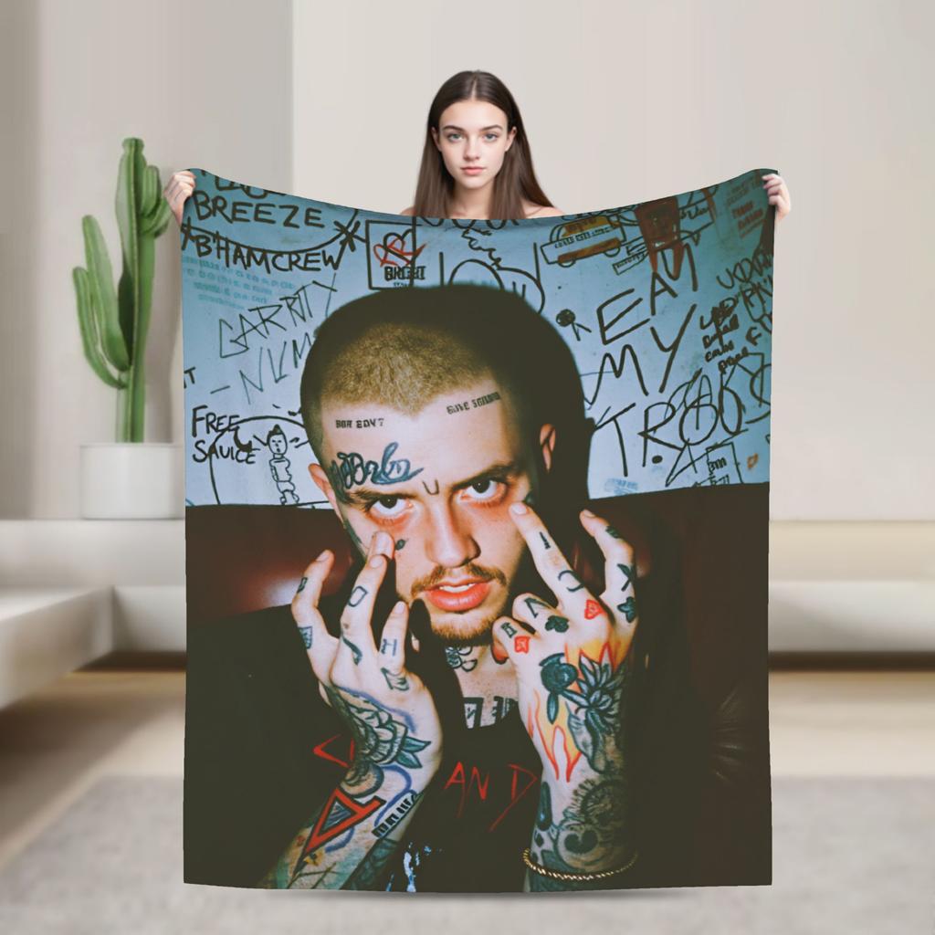 Плед Lil Peep Love Warm Плед для путешествий американского рэпера Плюшевое постельное белье Мягкие пледы для дивана и кровати Фланелевое покрывало Чехол для дивана-кровати