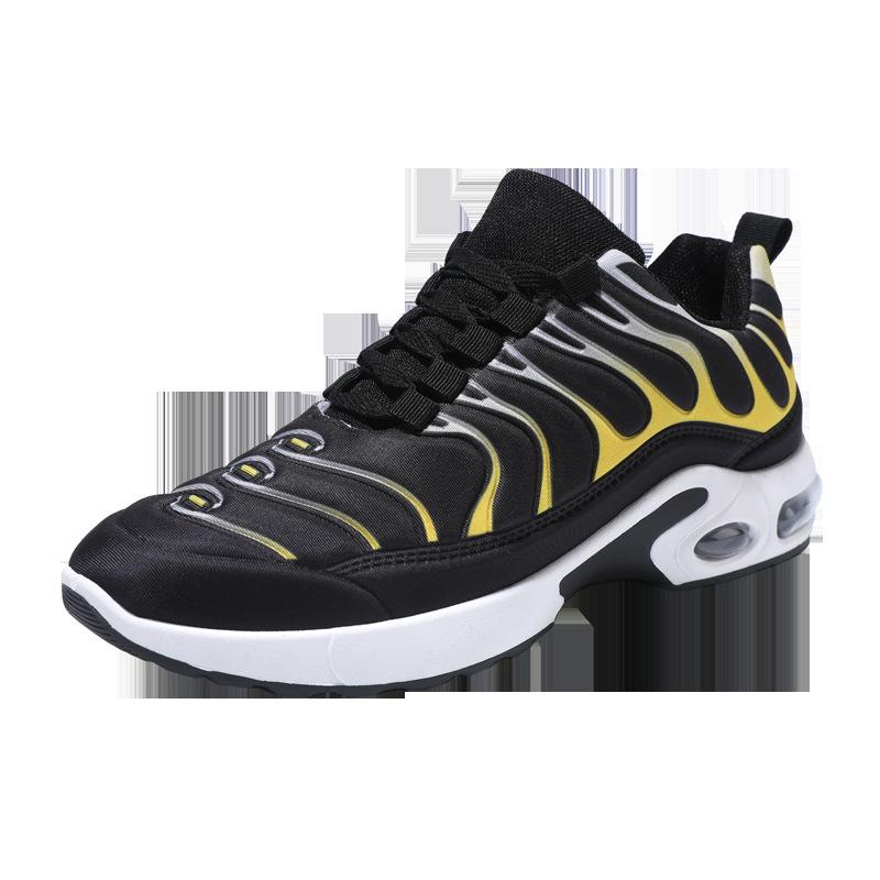 Men's Shoes Spring and Autumn Mesh Travel Shoes Thick-soled Heightening Air Cushion Shoes Korean Version Trendy Men's Sports and Leisure Shoes