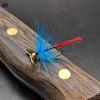 5pcs/Combo Propeller Fly Bugger with Spinner Fly Fishing Lure with Rotating Blade Spinner Fly for Trout Panfish Metal Flash Lure