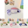 Modern Kids Casual Sling Bag Adorable Large Capacity Chest Bag In Green Pink Blue And Purple For Everyday Use