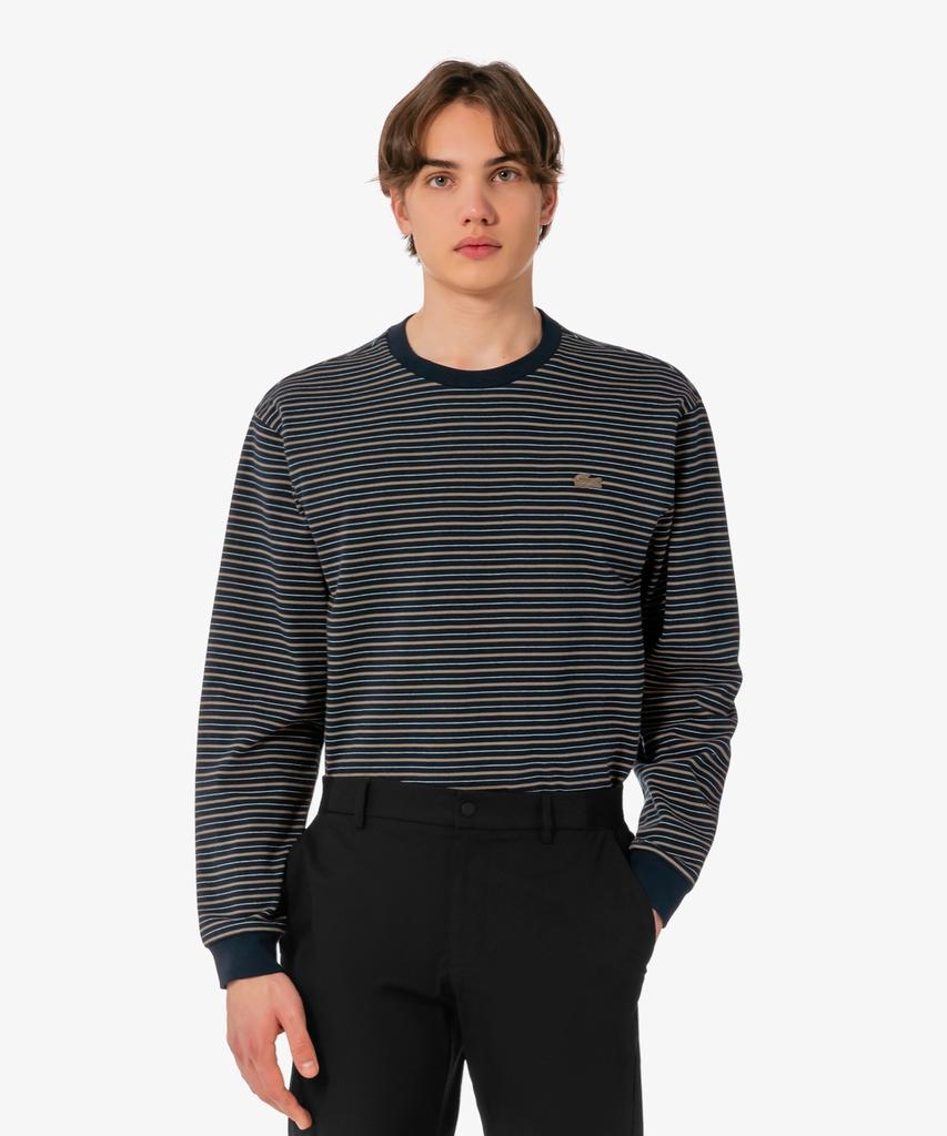 LACOSTE Men'S Long Sleeve Striped T-Shirt Th338E-56G Hde