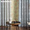 1 шт. NAPEARL, современная имитация льна, тюлевая занавеска с цветочным узором, прозрачная занавеска для окна для домашнего декора