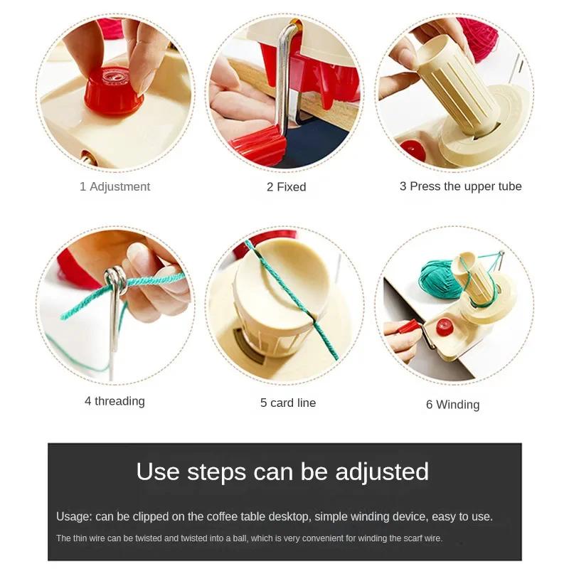 Ручная ручная шерстяная пряжа для самостоятельного шитья, ручная намотка пряжи, моток ниток, машина для намотки кабеля