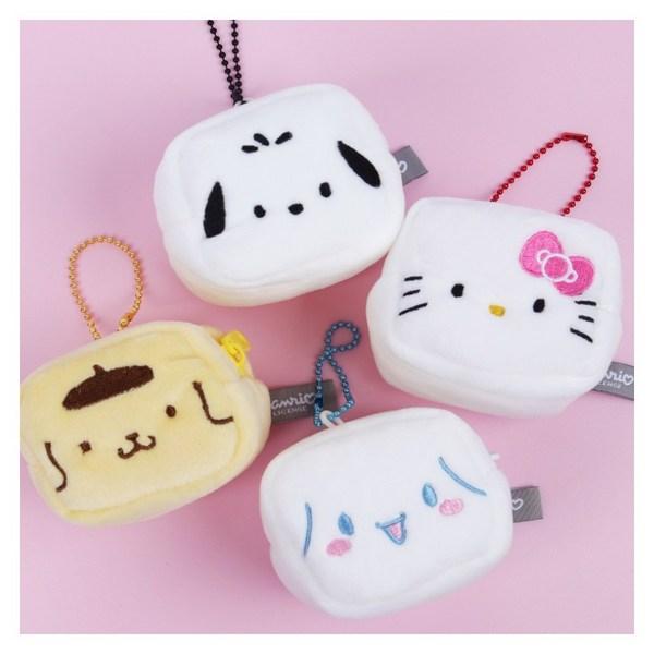 Мини-мини-квадратная сумка Sanrio Персонажи с кольцом, кошелек для монет, чехол для Airpod