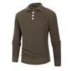 Autumn And Winter Men'S Sweater Solid Color Polo Neck Men'S Casual Loose Knitted Bottoming Shirt
