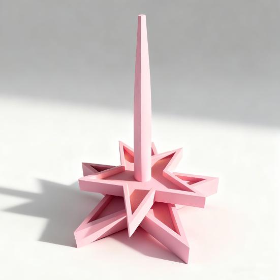 Держатель пряжи для вязания крючком, вязания спицами, 3D-печать, прялка для пряжи в форме звезды, вращающийся диспенсер для клубка пряжи, подставка для любителей вязания крючком