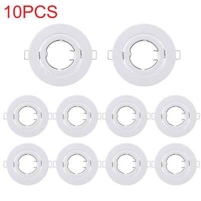 JOYINLED Белый Круглый Неподвижный Встраиваемый Светильник Патроны GU10 MR11 Диаметр 100 мм Железный Металл Арматура Рамки Потолочные Споты Рамка Светильника