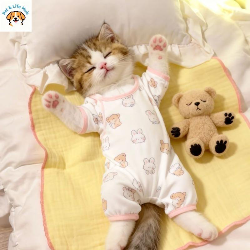 Cat and dog cute warm pajamas new comfortable four-legged puppies universal cold-proof pet pajamas pet products
