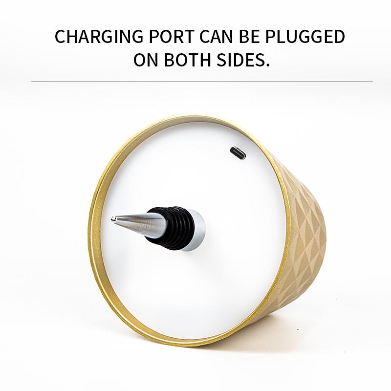 2025 Новая беспроводная бутылочная лампа 3 цвета Перезаряжаемые огни для винных бутылок Лампы с сенсорным управлением для баров и ресторанов в помещении/на открытом воздухе