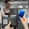 For Samsung Galaxy A33 5G Case JEEHOOD J09 RFID Blocking Card Holder Leather Back Phone Cover Magnetic Case
