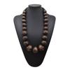 Colorful Big Wood Beads Long Necklace For Women Bohemian Wooden Beaded Decorations Statement Fashion Jewelry