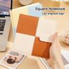 Квадратный карманный блокнот, блокнот с пряжкой, пустые внутренние страницы, кожаная книга деловых счетов, студенческие заметки, журнал путешествий