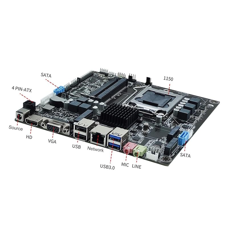 И3/И5/И7 Нет. Поддержка процессоров 4/5 поколения LGA 1150, материнская плата DDR3 Mini ITX, все в одном ПК