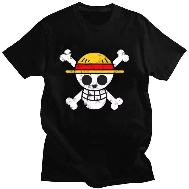 One Piece T-Shirt Monkey D. Luffy Japanese Anime Summer Boy Short Sleeve High Quality Wear Unisex