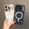 Для Magsafe Magnetic Trendy Armor Case для iPhone 16 ProMax 15 14 13 12 Pro Max Plus Wireless Charge Matte Case Metal Lens Cover