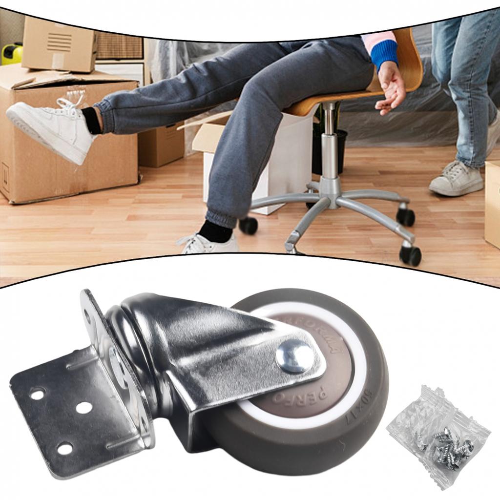 Плавные бесшумные поворотные колеса для мебели, стульев, детских кроваток, тяжелые ролики