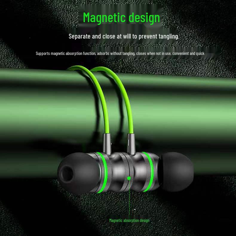 Металлические магнитные наушники-вкладыши Type-C с мощными басами и проводным управлением – Идеальны для киберспорта и игр