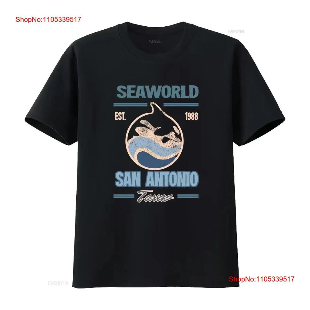 SeaWorld San Antonio Texas T shirt Black Size 2XL vintage Washed Soft streetwear graphic vintag