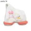 Animal Pattern Cotton Stuffed Dolls Knited Hat Mini Overalls Plush Suspender Pants Doll Clothes