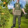 Garden Apron Work Accessories Oxford Cloth Gardening Tool with Pockets Split Leg for Shop