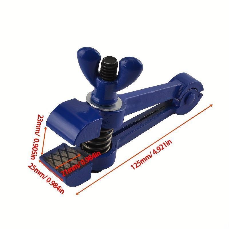 1 шт. ручные тиски ручной зажим трубные тиски сантехнический инструмент мастерские тиски трубный инструмент стальная рукоятка пружинный зажим основание плоскогубцы