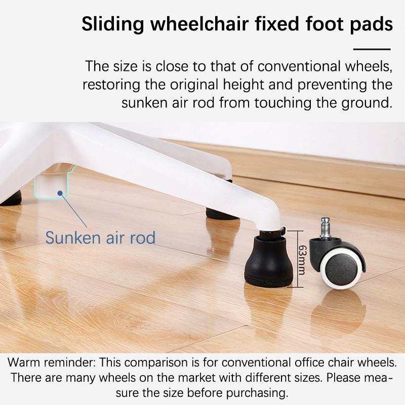 1 шт. Колеса для офисного кресла, поворотные колеса для фиксированных стационарных колес, сменные направляющие для стульев, мебельные ножки, стопор колес