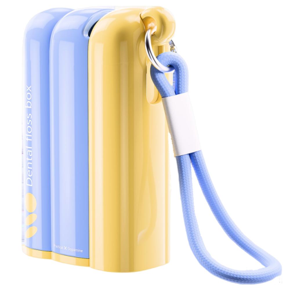 Dustproof Floss Stick Storage Box Press-on Floss Dispenser Automatic Pop Dental Floss Box Hotel