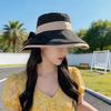 Wide Brim Summer Fisherman Sun Hats with Bow Outdoor Travel Sun Hat New Women Bucket Hats