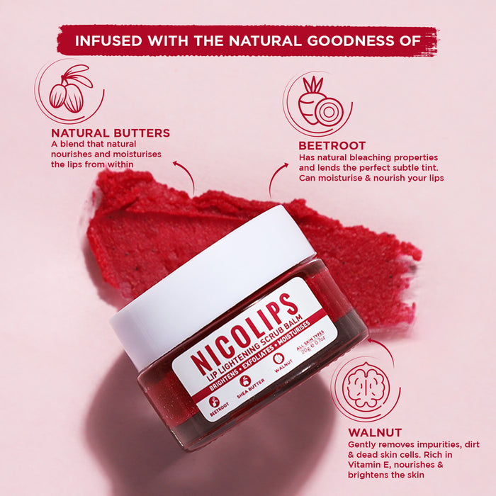 Bella Vita Organic NicoLips Скраб для осветления губ, 20 г