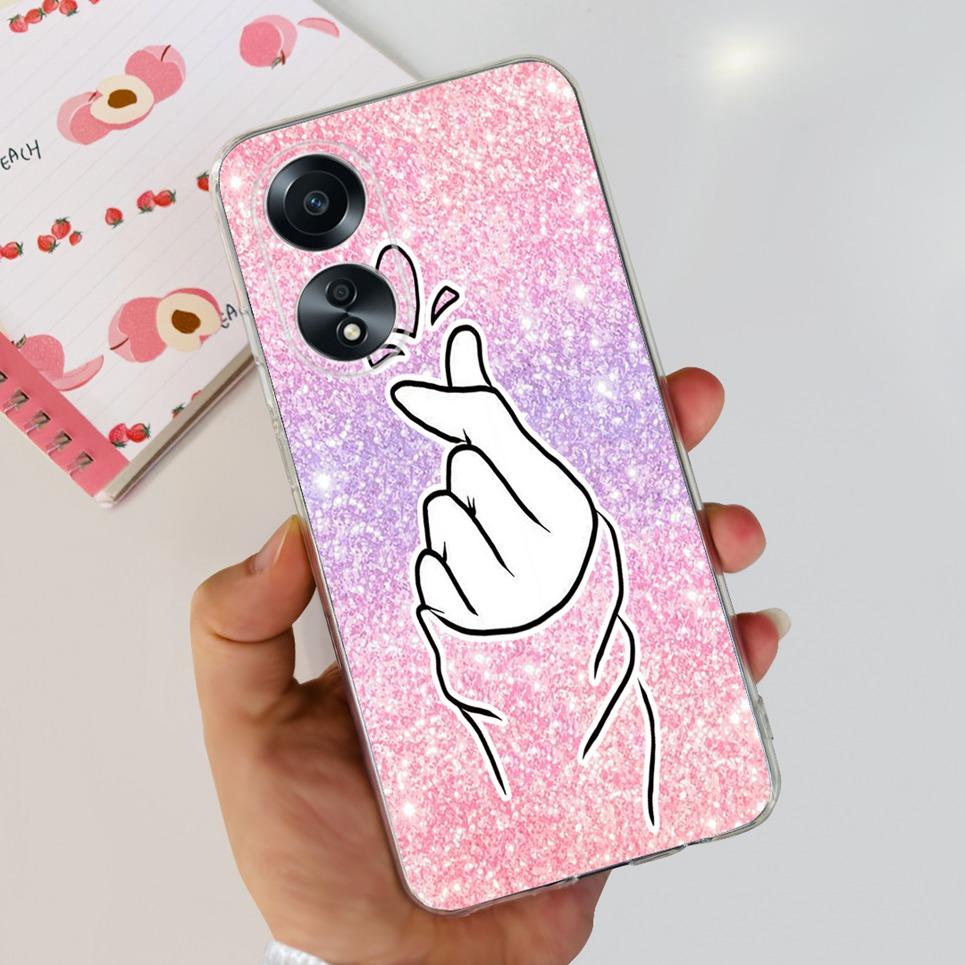 Case For Oppo A58 4G Cute Butterfly Soft Clear Shockproof Phone Cover For OppoA58 OppoA58 A 58 4G CPH2577 Fundas Capa Coque
