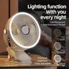 8000mAh Rechargeable Camping Fan - Portable Air Circulator, Wireless Ceiling/Home Fan W/ LED Light & Clip-O