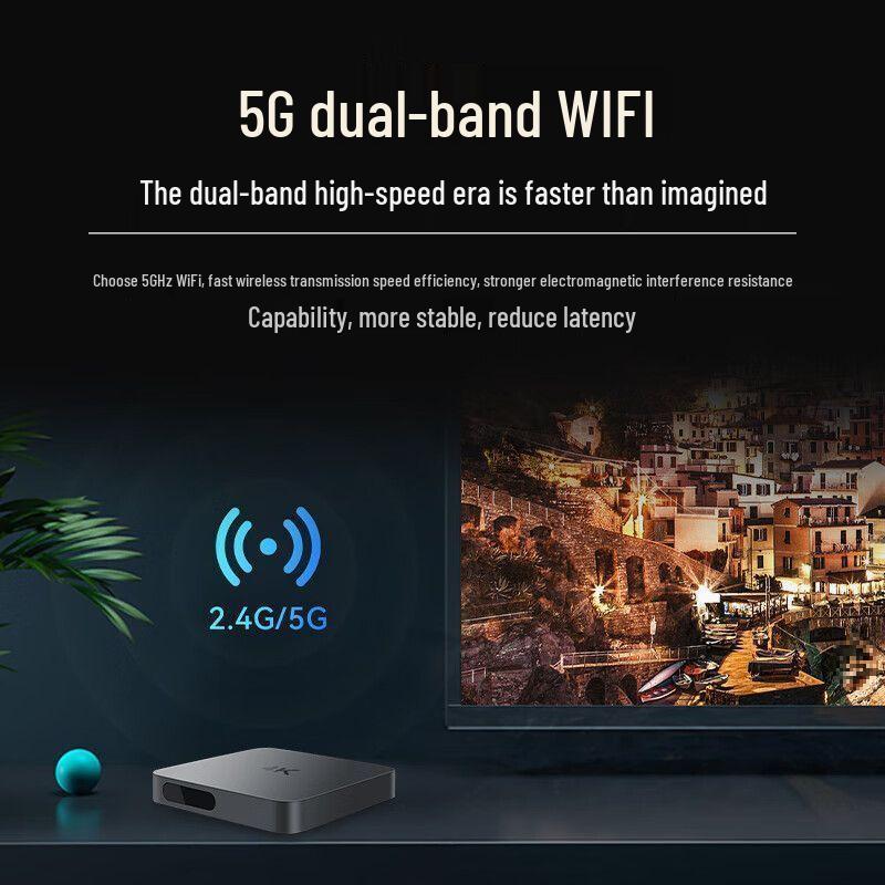 2025 8K Беспроводная WiFi HD Голосовая Приставка с Функцией Screen Casting ТВ-Бокс.